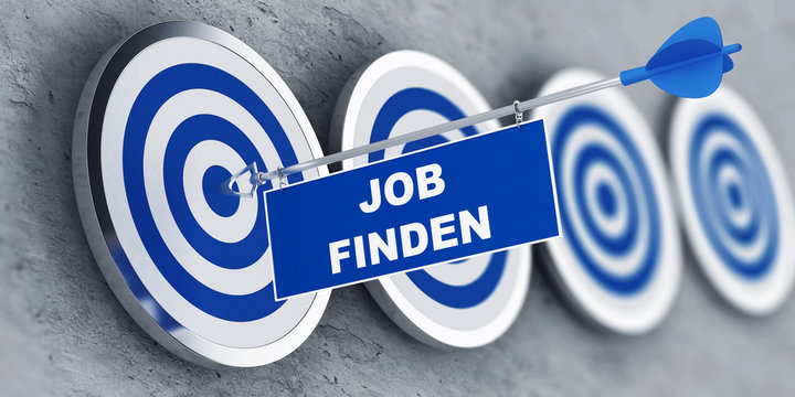 Job finden | Pfeil mit Zielscheibe