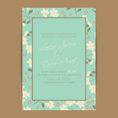 Wedding invitation and save the date cards