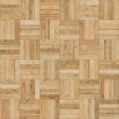 Seamless wood parquet texture (chess sand color)