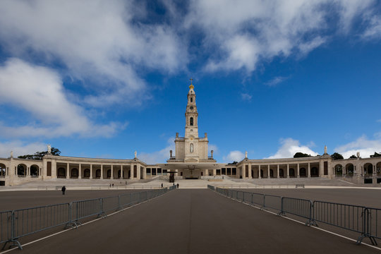 Panoramic view of the Sanctuary of Our Lady of F&aacute;tima, Portugal