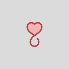 Man donates blood. Blood donation icons flat style.