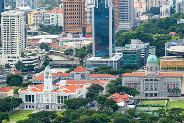 Aerial view of Formerly the Supreme Court Building in Singapore