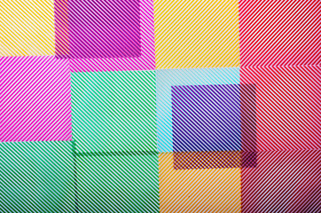 An abstract background with multi-colored oblique lines.