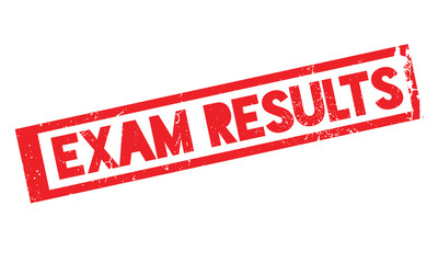 Exam Results rubber stamp. Grunge design with dust scratches. Effects can be easily removed for a clean, crisp look. Color is easily changed.