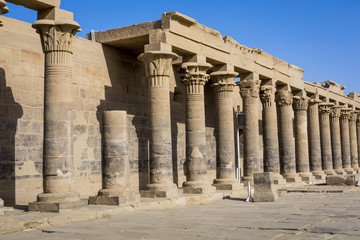 Obraz premium The Philae Temple on Agilkia Island in Lake Nasser near Aswan, Egypt
