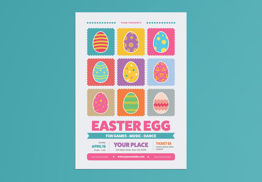 Colorful Easter Event Poster Layout