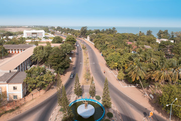 Panorama Banjulu stolicy Gambi