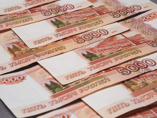 Fototapeta na wymiar Russian currency