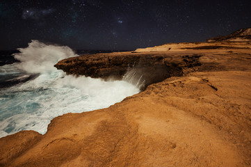 Panoramic view of the Dwejra bay.Gozo,Malta. 