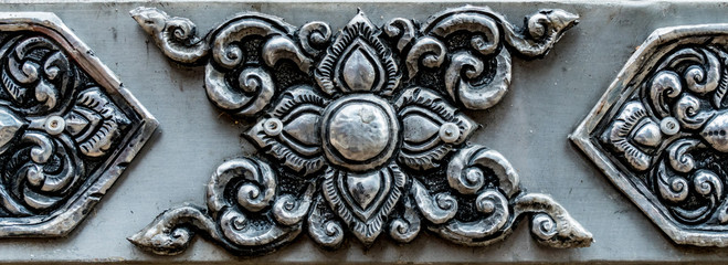 Thai pattern Silver craft