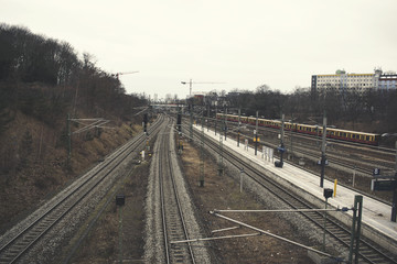 Train Station View in Berlin 