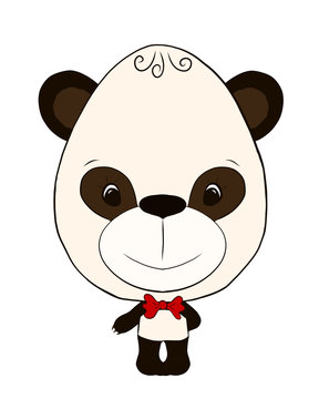  small, funny panda boy	