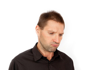 Obraz premium The young man is skeptical