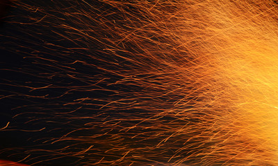 Sparks from the fire
