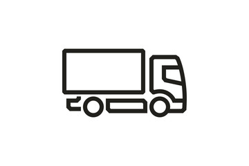 Vehicle Icons: European Truck(2). Vector.