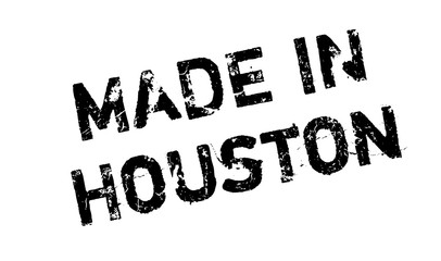 Made In Houston rubber stamp. Grunge design with dust scratches. Effects can be easily removed for a clean, crisp look. Color is easily changed.