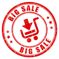 Big sale shopping rubber stamp