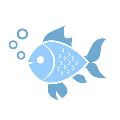 Obraz premium Aquatic fish vector icon