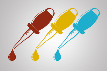 Pipette icon on Cardboard