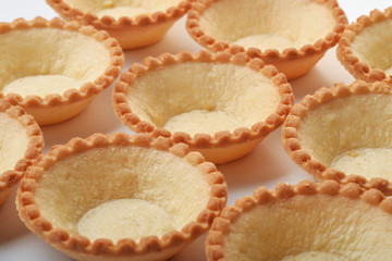 Group of empty tart shells