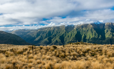 Southern alps close to Hokitika, New Zealand