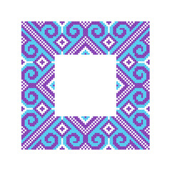 Obraz premium Ethnic ornament. Pattern for traditional embroidery cross or bead weaving