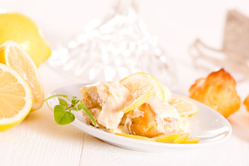 Lemon Profiteroles. 