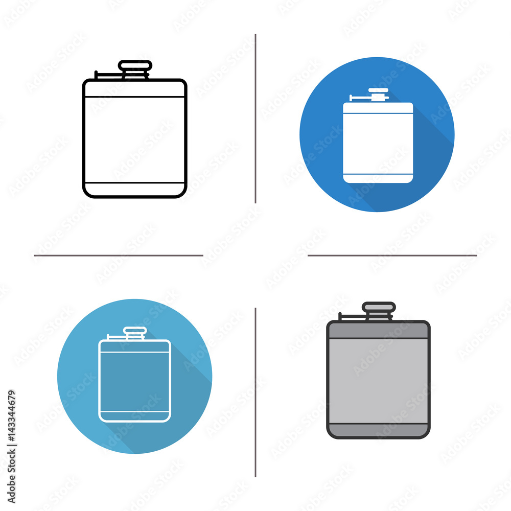 Poster Hip flask icon