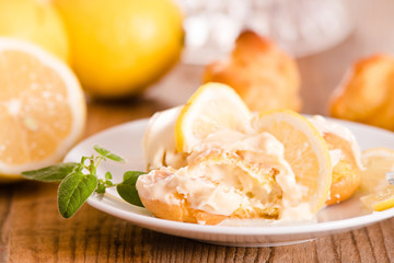 Lemon Profiteroles. 