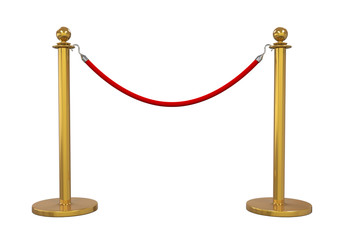 Barrier Rope Isolated