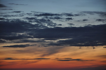 Fototapeta na wymiar Sunrise over the Mediterranean Sea in Spain