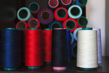 colored the threads in manufacturing garments