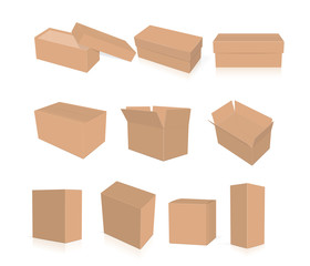 box for your corporate identity. Easy to change colors. Mock Up. Vector EPS10