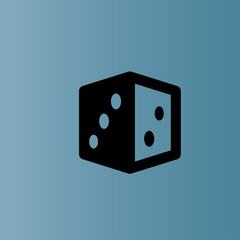 Dices icon. flat design