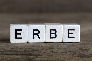 German word heritage, written in cubes