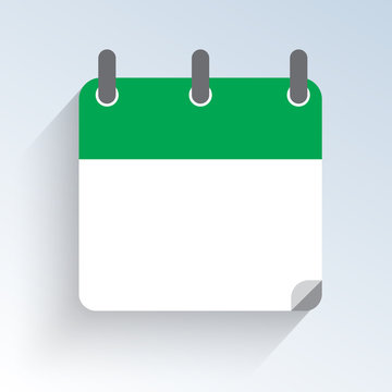 Vector illustration as an empty calendar as an icon