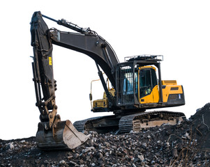 Isolated Excavator Or Digger
