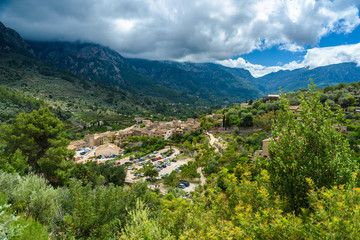Naklejka premium Fornalutx - historical village in the mountains of Mallorca, Spain