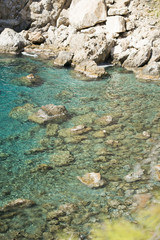 Beautiful lagoon with turquoise sea