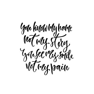 Modern vector lettering. Inspirational hand lettered text. Printable calligraphy phrase.