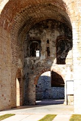 Fototapeta na wymiar Asiago VI Italy ancient fort of World War I called Forte Interro