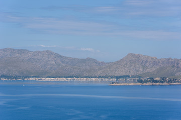 Fototapeta na wymiar Port de Pollenca - beautiful beach and coast of Mallorca, Spain