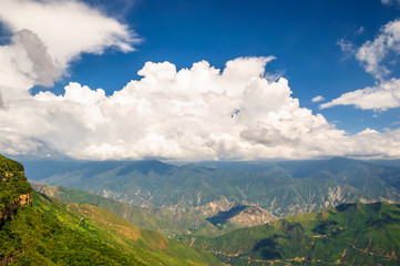 Fototapeta premium Mountain Landscape in Park national de Chicamocha in Colombia