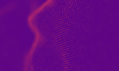 Abstract Purple Geometrical Background . Connection structure. Science background. Futuristic Technology HUD Element . onnecting dots and lines . Big data visualization and Business .