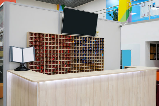 Reception Desk In A Fitness Club