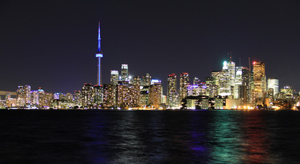 Scenic view at Toronto city waterfront skyline