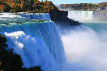 Niagara Falls from USA. Landscape view.