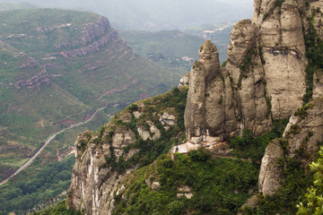 Fototapeta na wymiar View from Mount Montserrat