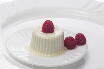 Frambuesas con queso light 