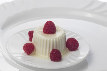 Frambuesas con queso light 